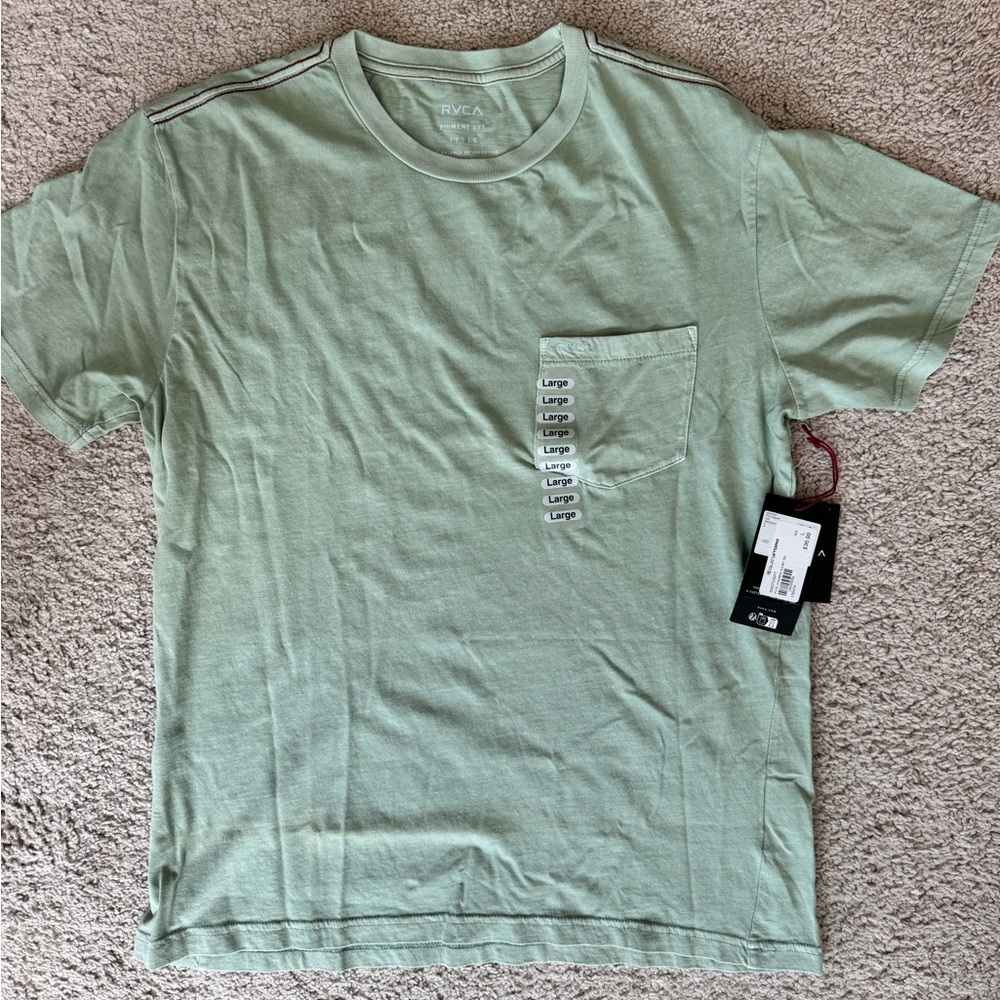 RVCA Men's Green T-Shirt